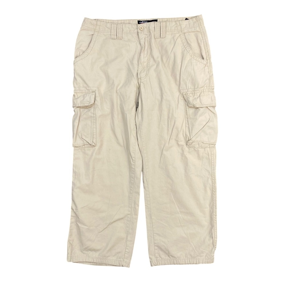 VTG Airwalk Cargo Pants Men 36x30 Tan Ripstop Baggy Y2K Skater Gorpcore 90s